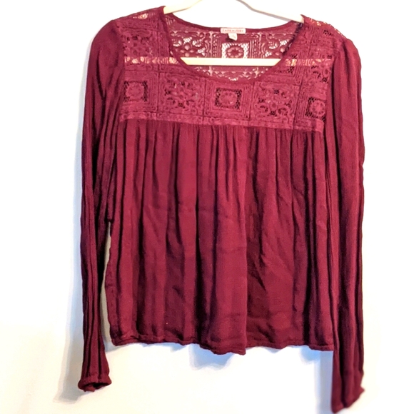 Cape Juby Gauze and Lace Women's long sleeve top - Picture 1 of 7